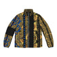 Men's Puffer Jacket (AOP) REGALLY BLUE