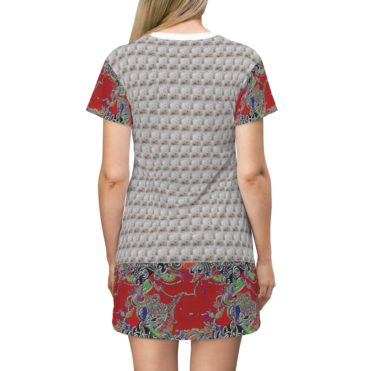 All Over Print T-Shirt Dress luminous