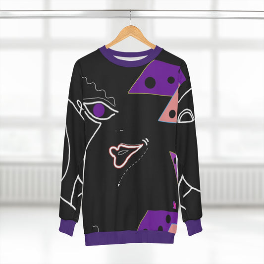 AOP Unisex Sweatshirt FACE DOODLES