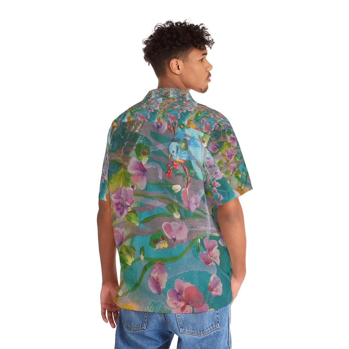Men's Hawaiian Shirt (AOP) CUBA FLOWERS