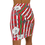 Women's Mini Skirt SCARLET & GREENGAGE