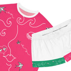 Women's Short Pajama Set (AOP) SWALLOWS