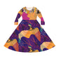 Women's Long Sleeve Dance Dress BOHEMIAN GIRL