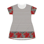 All Over Print T-Shirt Dress luminous