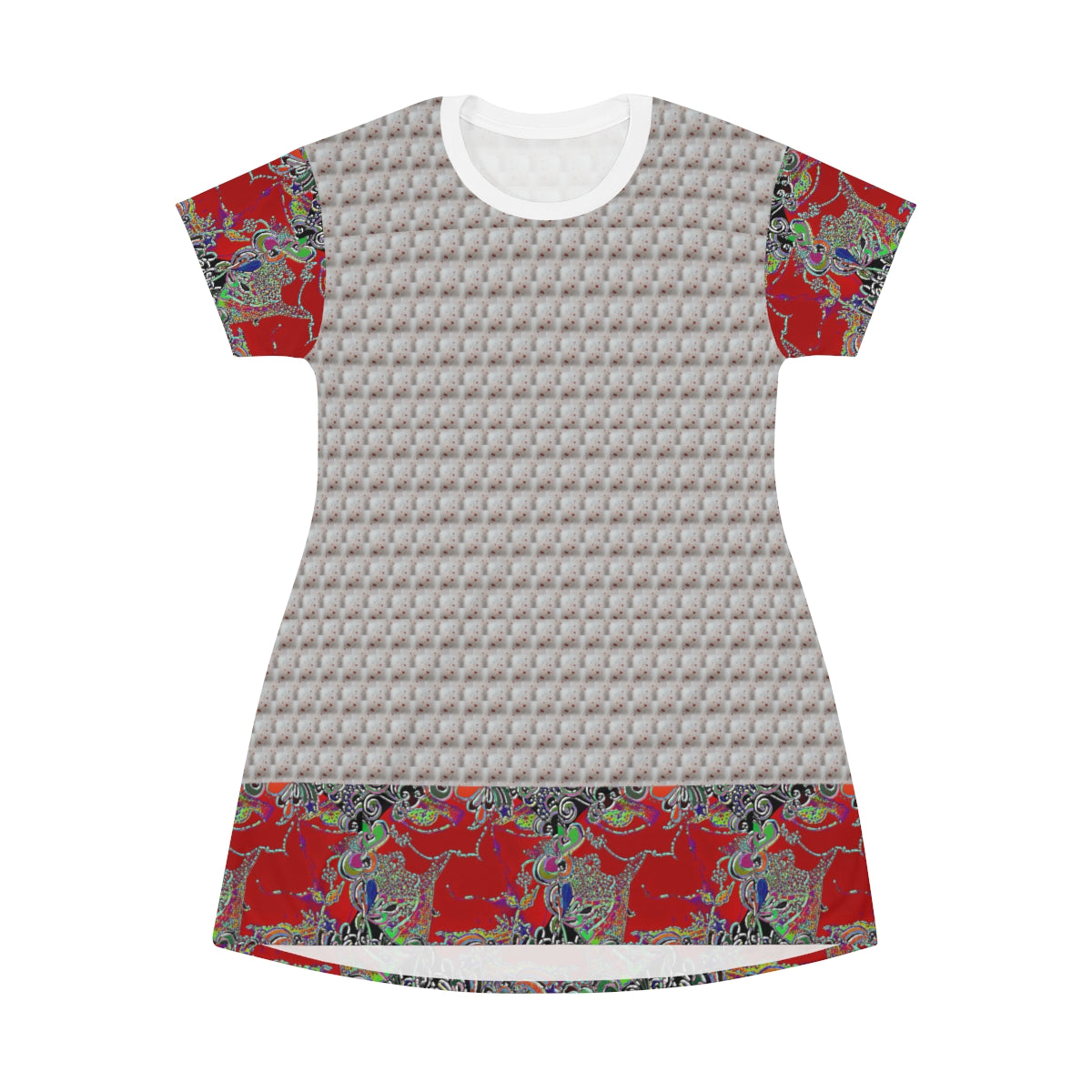 All Over Print T-Shirt Dress luminous