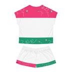 Women's Short Pajama Set (AOP) SWALLOWS