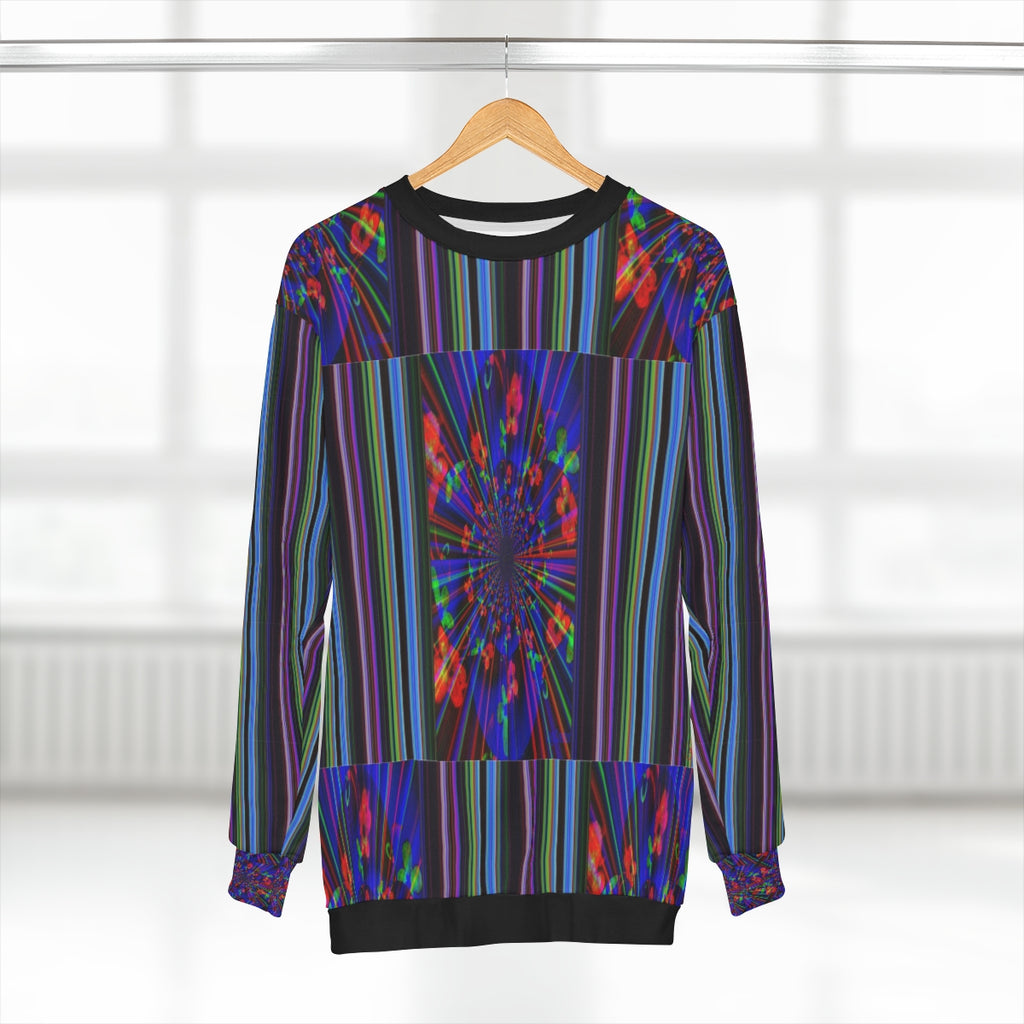AOP Unisex Sweatshirt STRIPES & FRACTALS