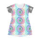 All Over Print T-Shirt Dress SUNBURST DELIGHT