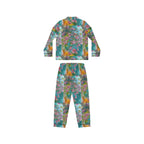 Women's Satin Pajamas (AOP) CUBA FLOWERS