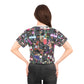 AOP Crop Tee DRINKS