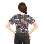 AOP Crop Tee DRINKS