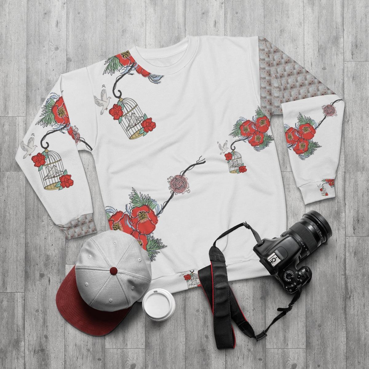 AOP Unisex Sweatshirt BIRD CAGE
