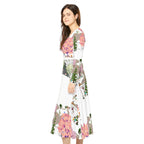 Women's Long Sleeve Dance Dress (AOP) BLOSSOM PARK