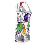 Women's Cut & Sew Racerback Dress ALRIGHT IN WHITE