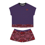 Women's Short Pajama Set (AOP) PURPLE EXTREME