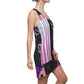 Women's Cut & Sew Racerback Dress CANDY STRIPES & DOODLES