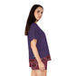 Women's Short Pajama Set (AOP) PURPLE EXTREME