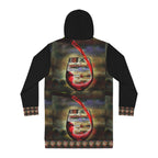 Women's Hoodie Dress (AOP) RED WINE
