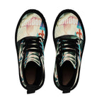WOMEN'S CANVAS BOOTS (AOP) VINTAGE LONDON
