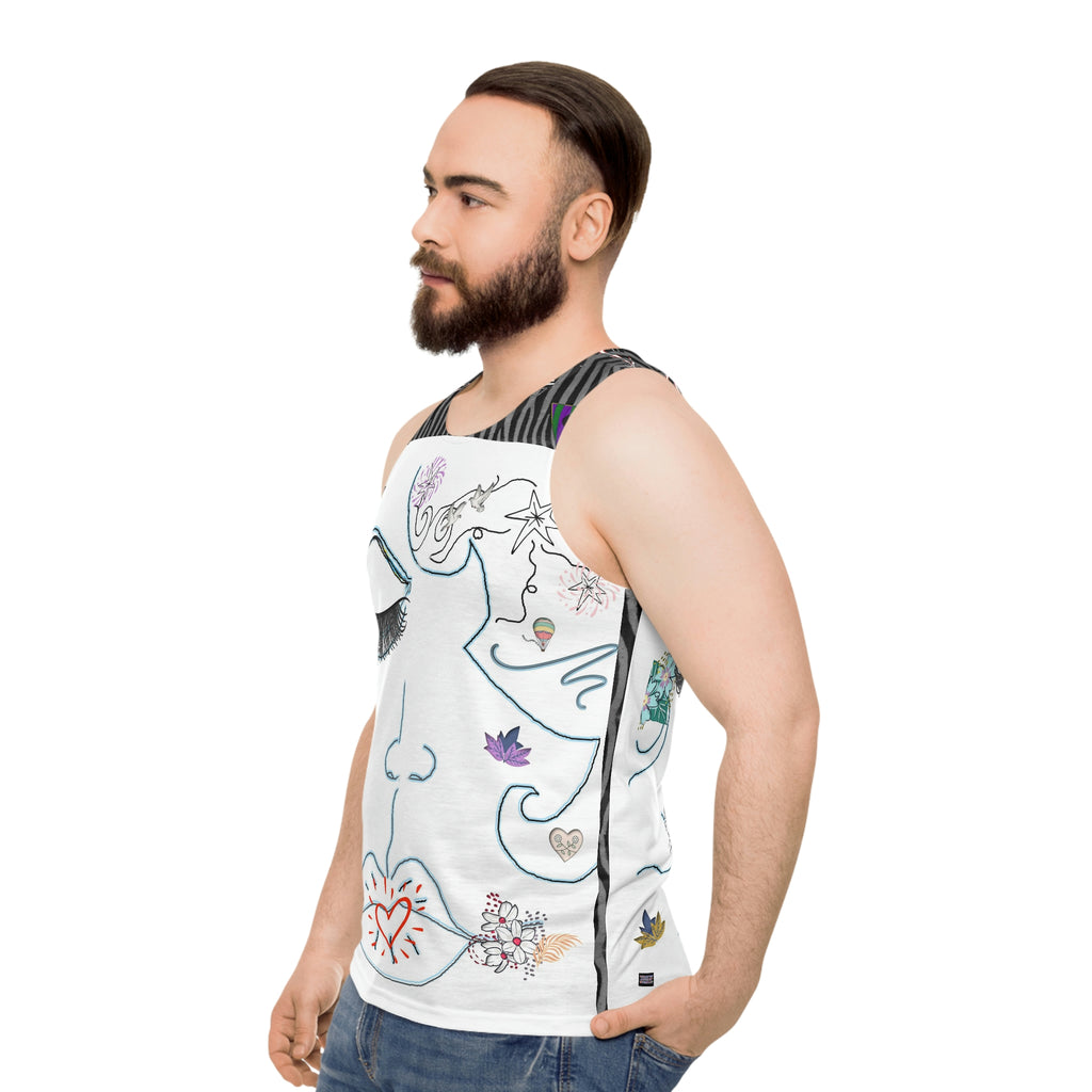 Unisex Tank Top (AOP) WILLOW DOODLES