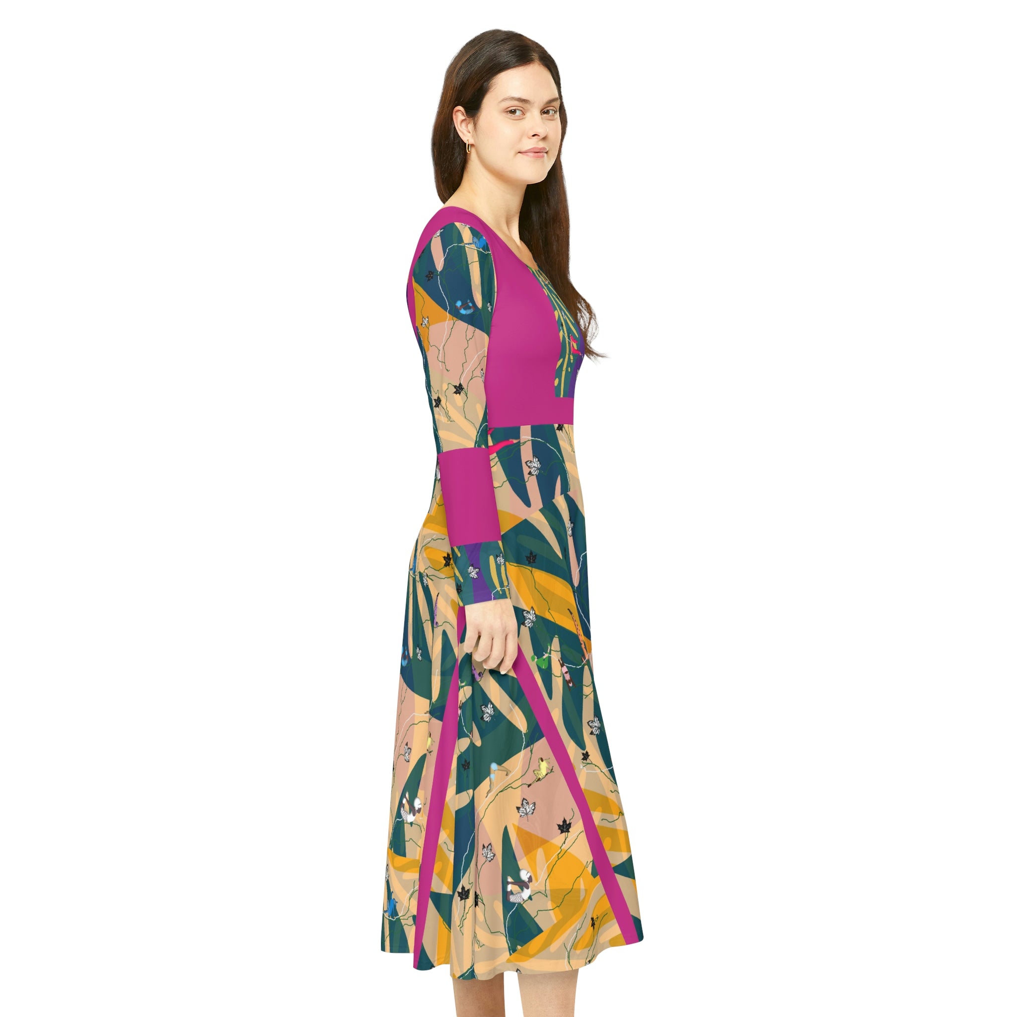 Women's Long Sleeve Dance Dress CLARISSA