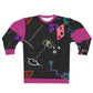 AOP Unisex Sweatshirt FACE DOODLE PINK