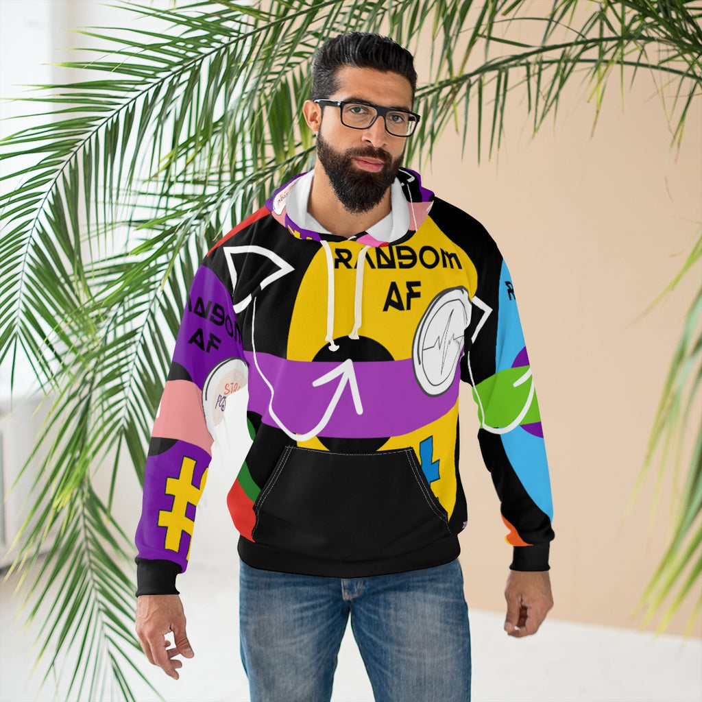AOP Unisex Pullover Hoodie RANDOM AF