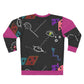 AOP Unisex Sweatshirt FACE DOODLE PINK