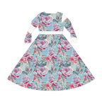 Women's Long Sleeve Dance Dress (AOP) AMBER JANE