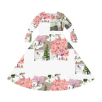 Women's Long Sleeve Dance Dress (AOP) BLOSSOM PARK