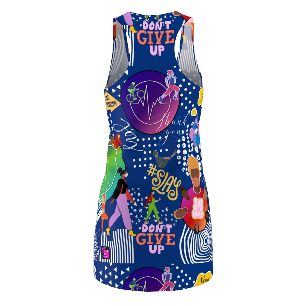 Women's Cut & Sew Racerback Dress TRUE IN BLUE