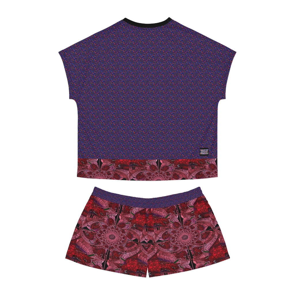 Women's Short Pajama Set (AOP) PURPLE EXTREME