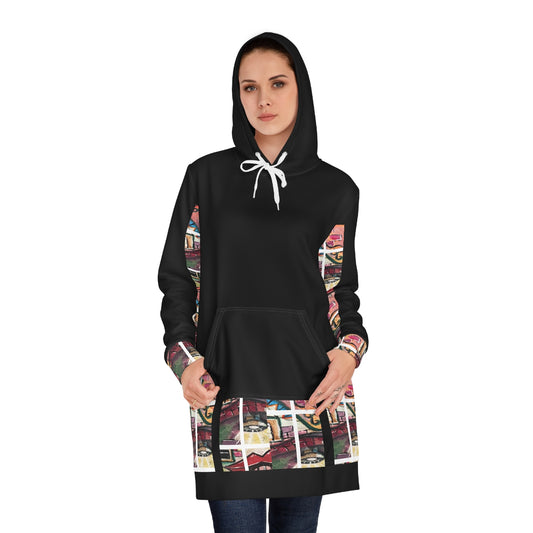 Women's Hoodie Dress (AOP) ARTFUL LITE