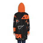 Women's Hoodie Dress (AOP) FACE DOODLES TANGO