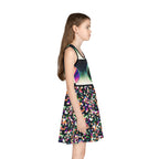 Girls' Sleeveless Sundress (AOP) CHECKERED MOON