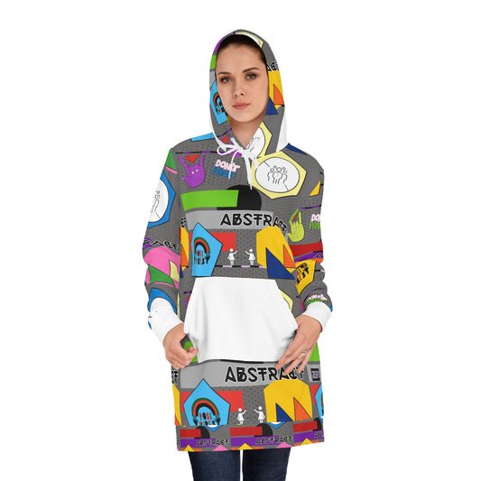Women's Hoodie Dress (AOP) ABSTRACT VIBES