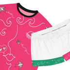 Women's Short Pajama Set (AOP) SWALLOWS