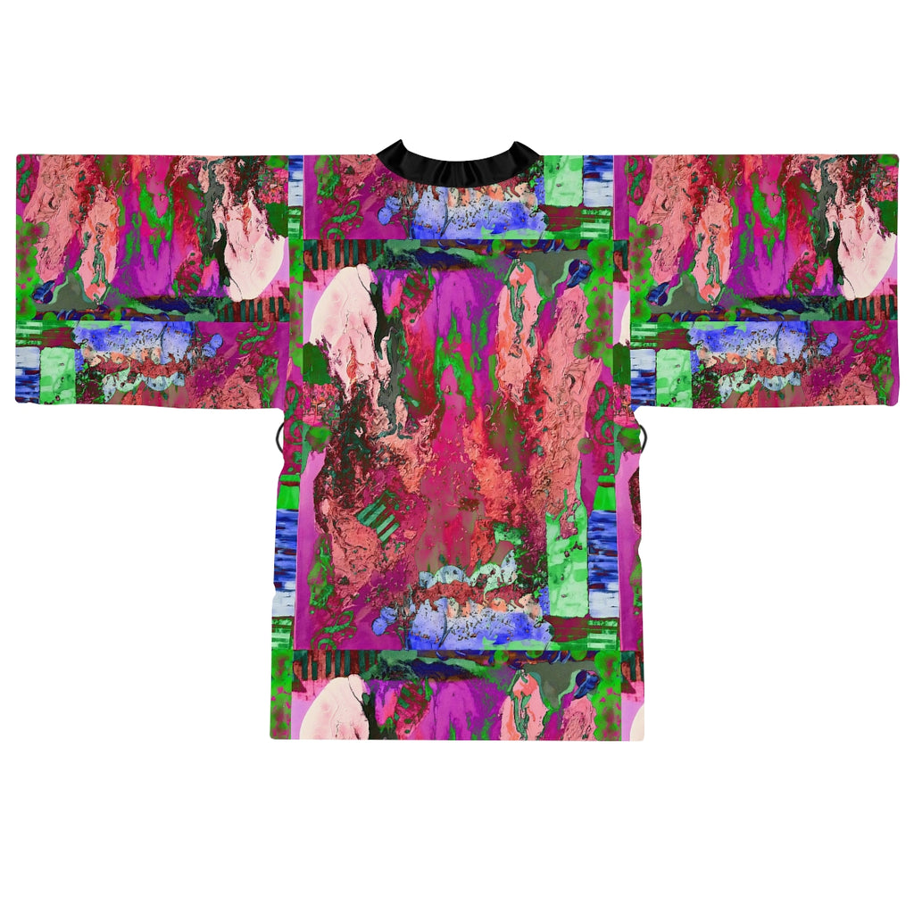 Long Sleeve Kimono Robe PINK FUSION