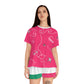 Women's Short Pajama Set (AOP) SWALLOWS