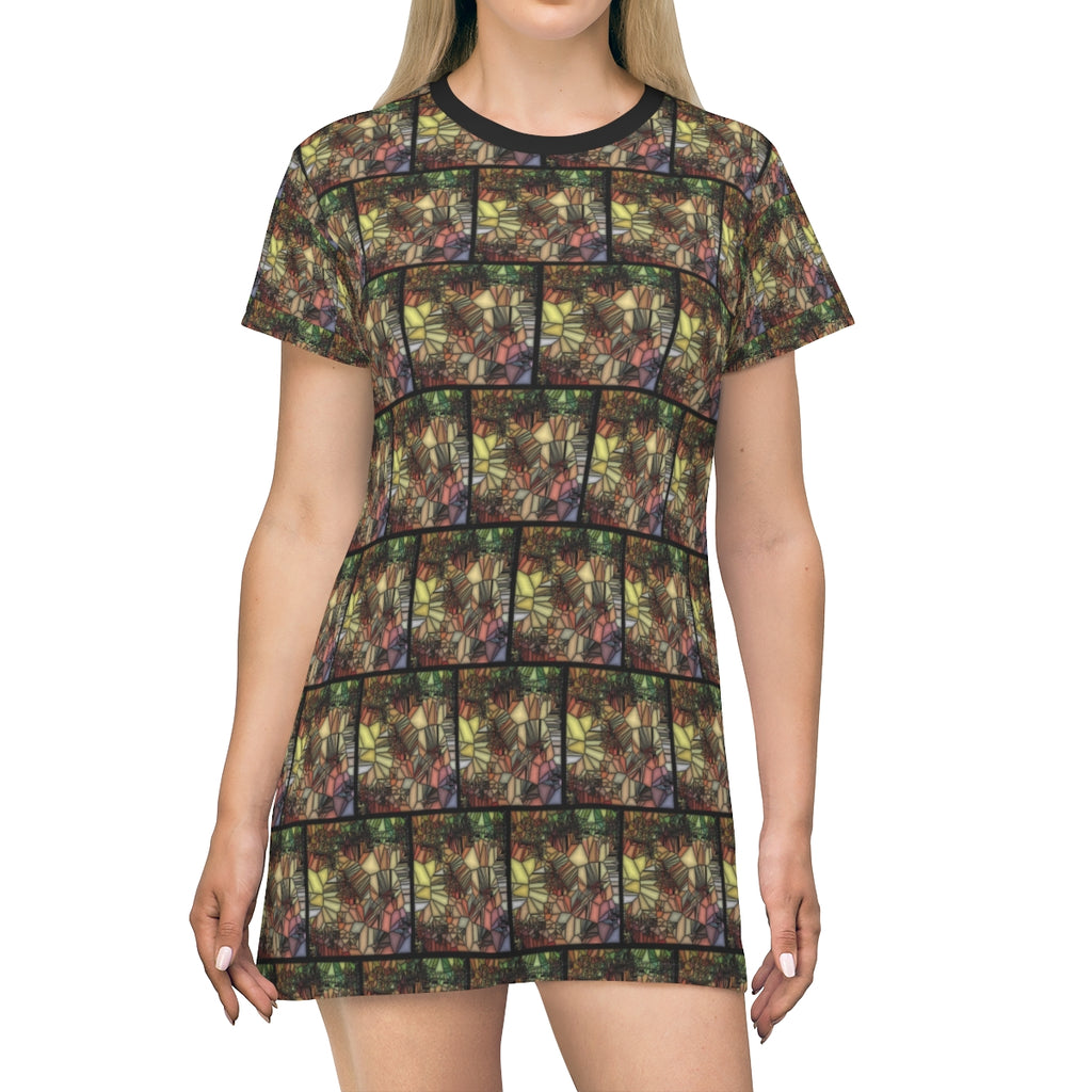 All Over Print T-Shirt Dress ENIGMA