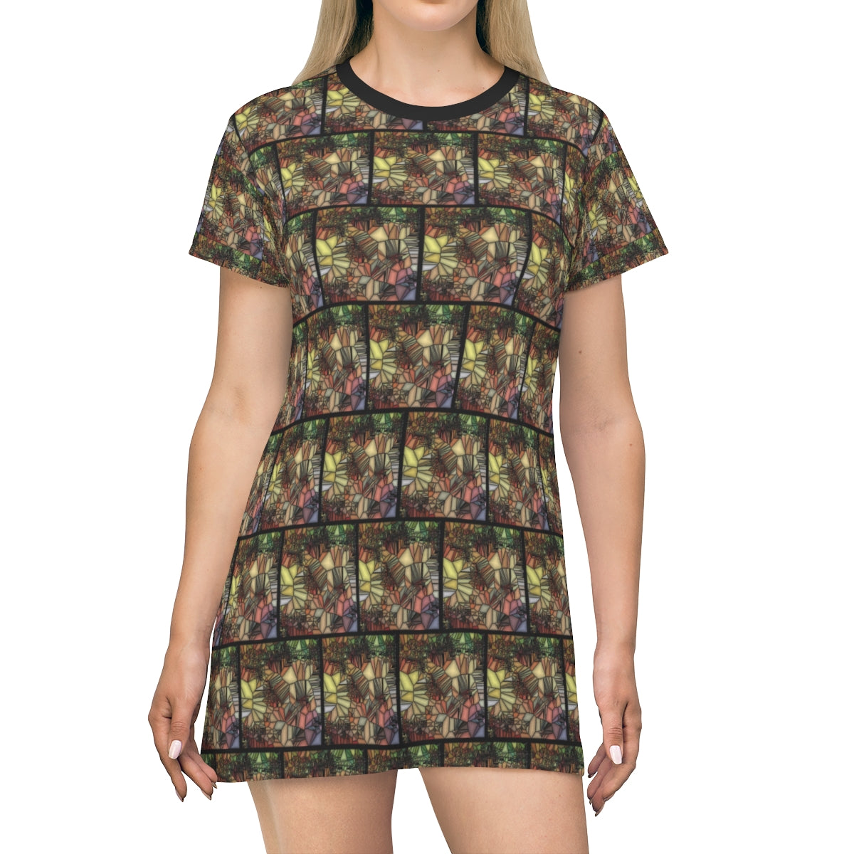 All Over Print T-Shirt Dress ENIGMA