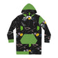 Women's Hoodie Dress (AOP) FACE DOODLES IN APPLE