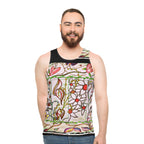 Unisex Tank Top (AOP) FLORAL DOODLES