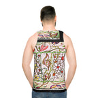 Unisex Tank Top (AOP) FLORAL DOODLES