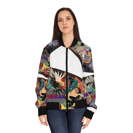Women's Bomber Jacket (AOP) MARCIA