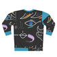 AOP Unisex Sweatshirt FACE DOODLE AZURE