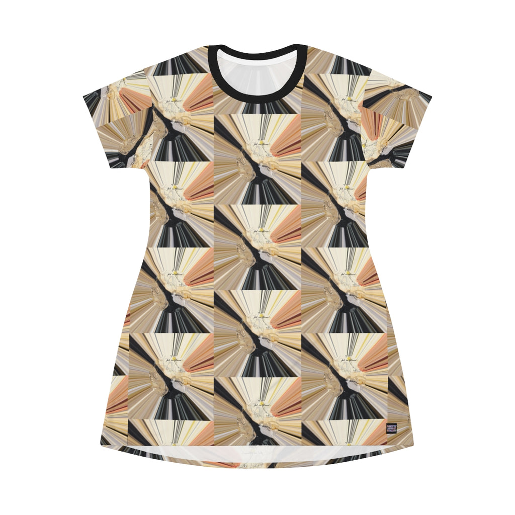 All Over Print T-Shirt Dress JEWELS