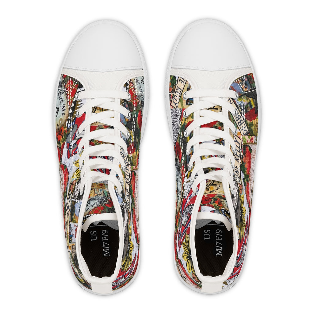 Women's High Top Sneakers RETRO ART
