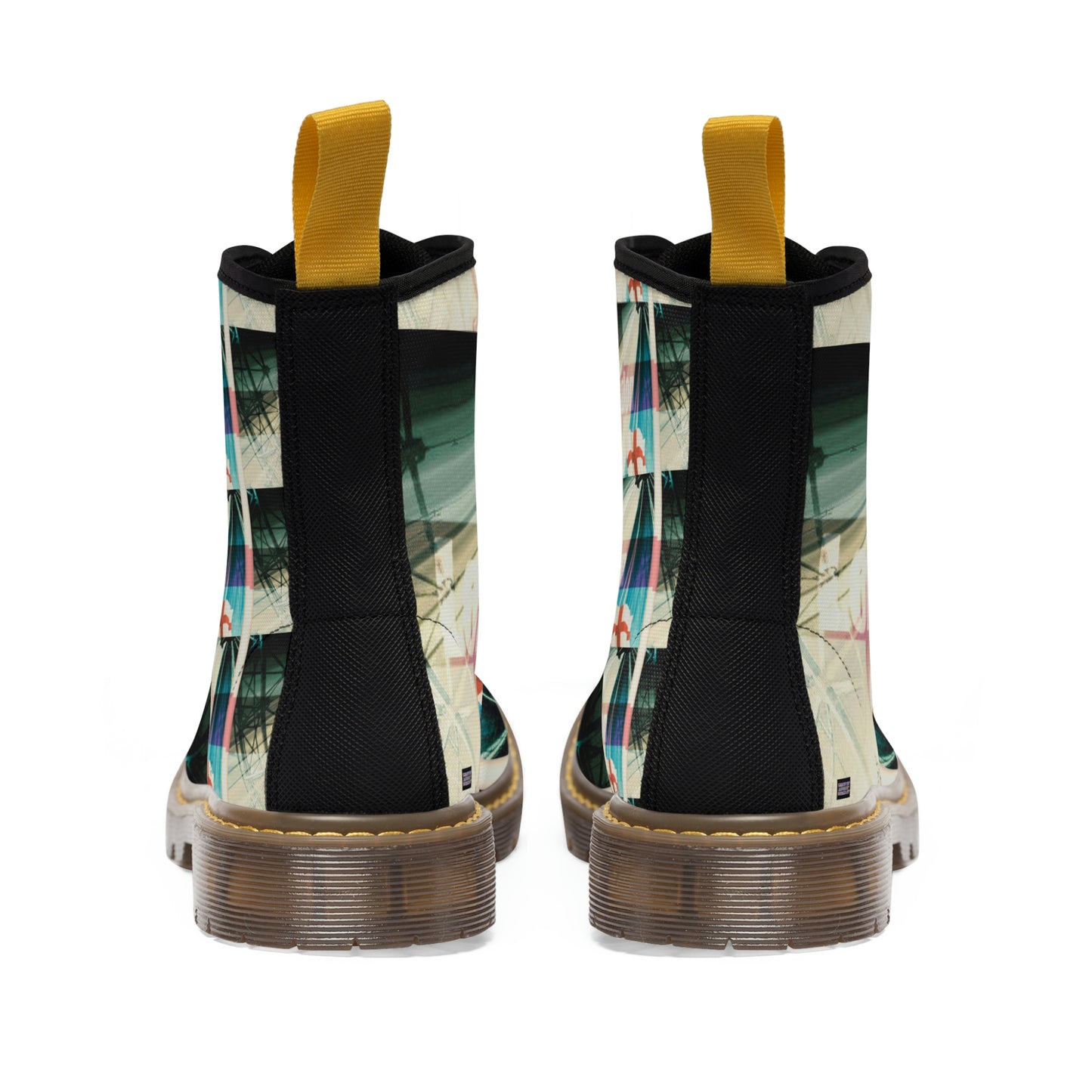 WOMEN'S CANVAS BOOTS (AOP) VINTAGE LONDON