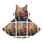 Girls' Sleeveless Sundress (AOP) HETTIE SPLASH